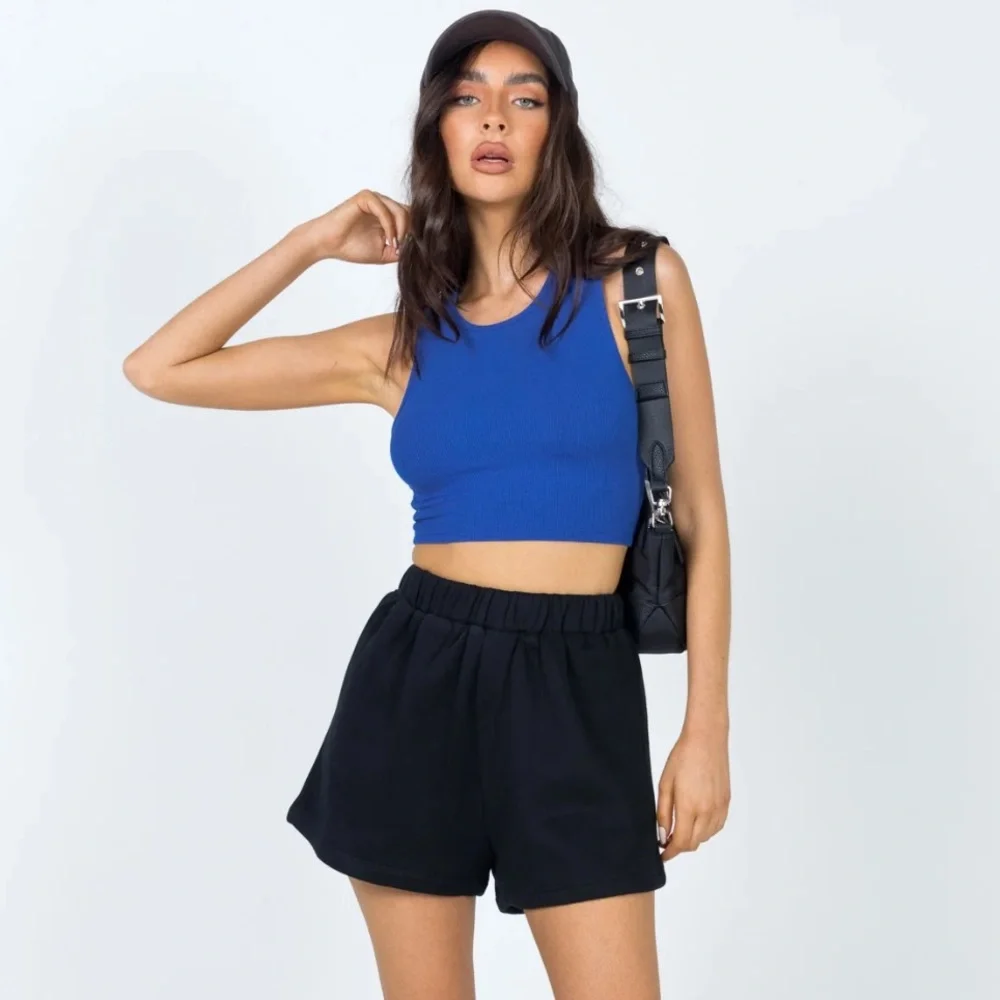 Princess Polly Florida Shorts Black